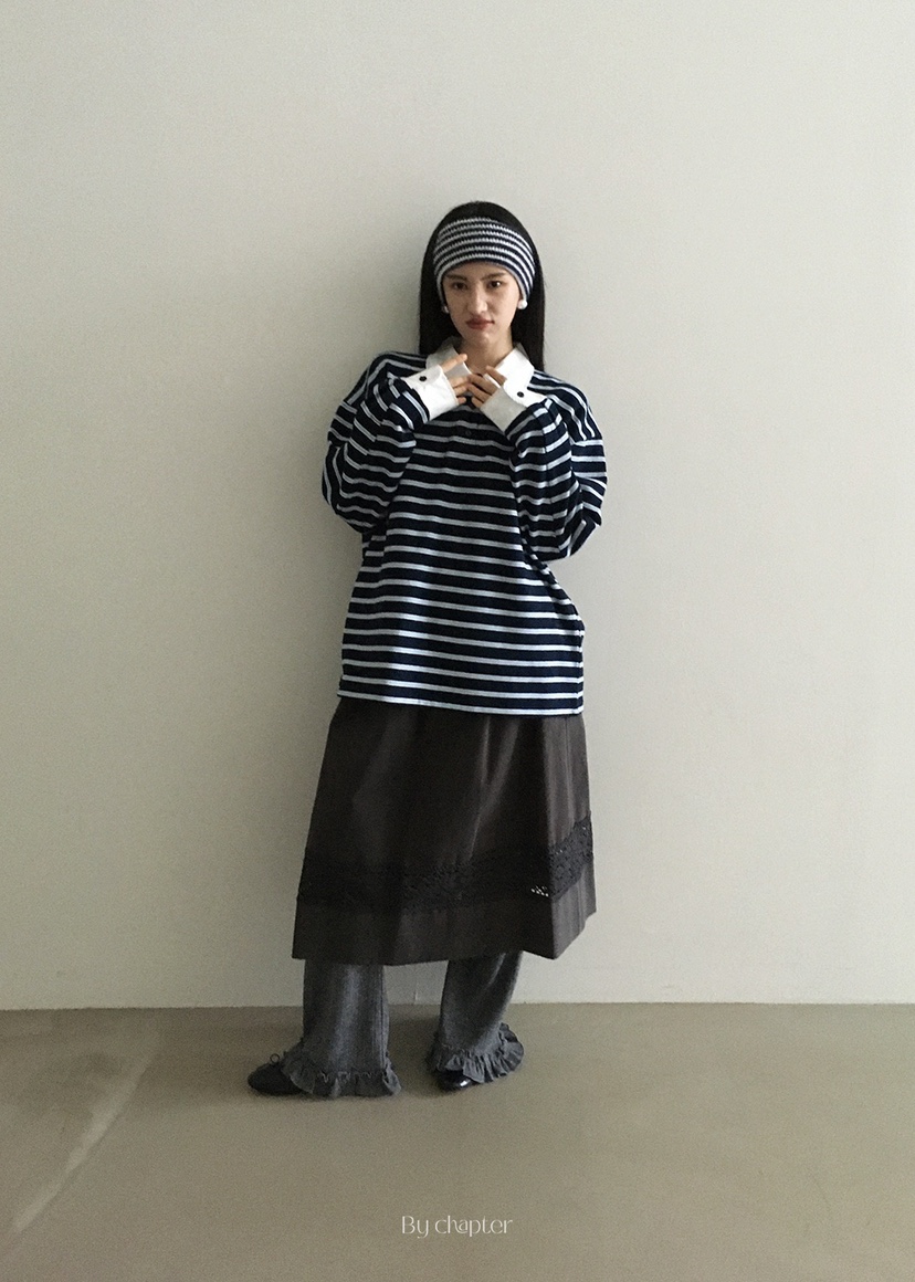 BY CHAPTER韓國代購㊣女裝新品真品25秋冬推薦時尚職業休閑褲BY Chapter休閑褲