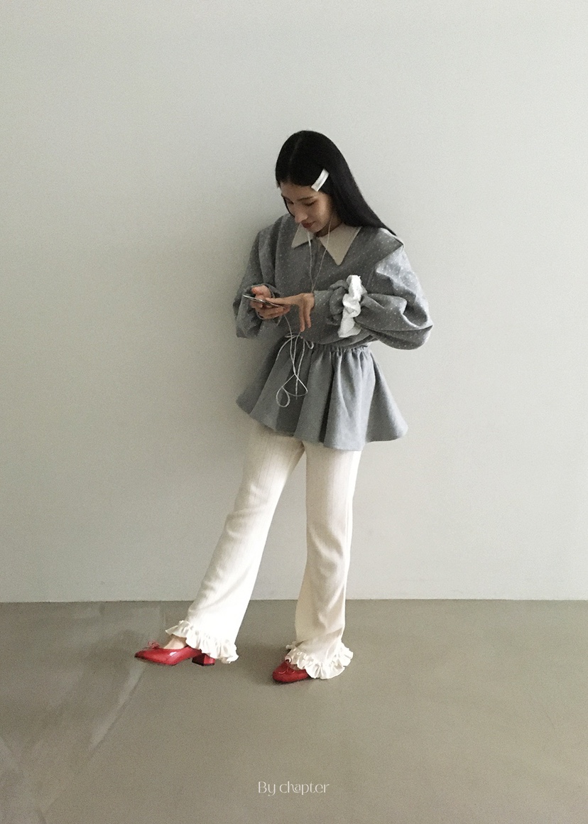 BY CHAPTER韓國代購㊣女裝新品真品25秋冬推薦時尚職業休閑褲BY Chapter休閑褲