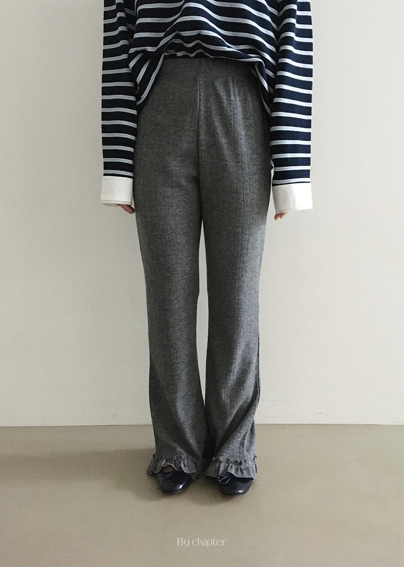 BY CHAPTER韓國代購㊣女裝新品真品25秋冬推薦時尚職業休閑褲BY Chapter休閑褲圖色1