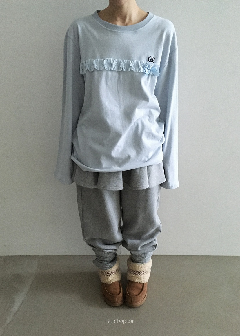 BY CHAPTER東大門㊣實拍女士新款休閑真品時尚職業長袖T恤BY Chapter長袖T恤