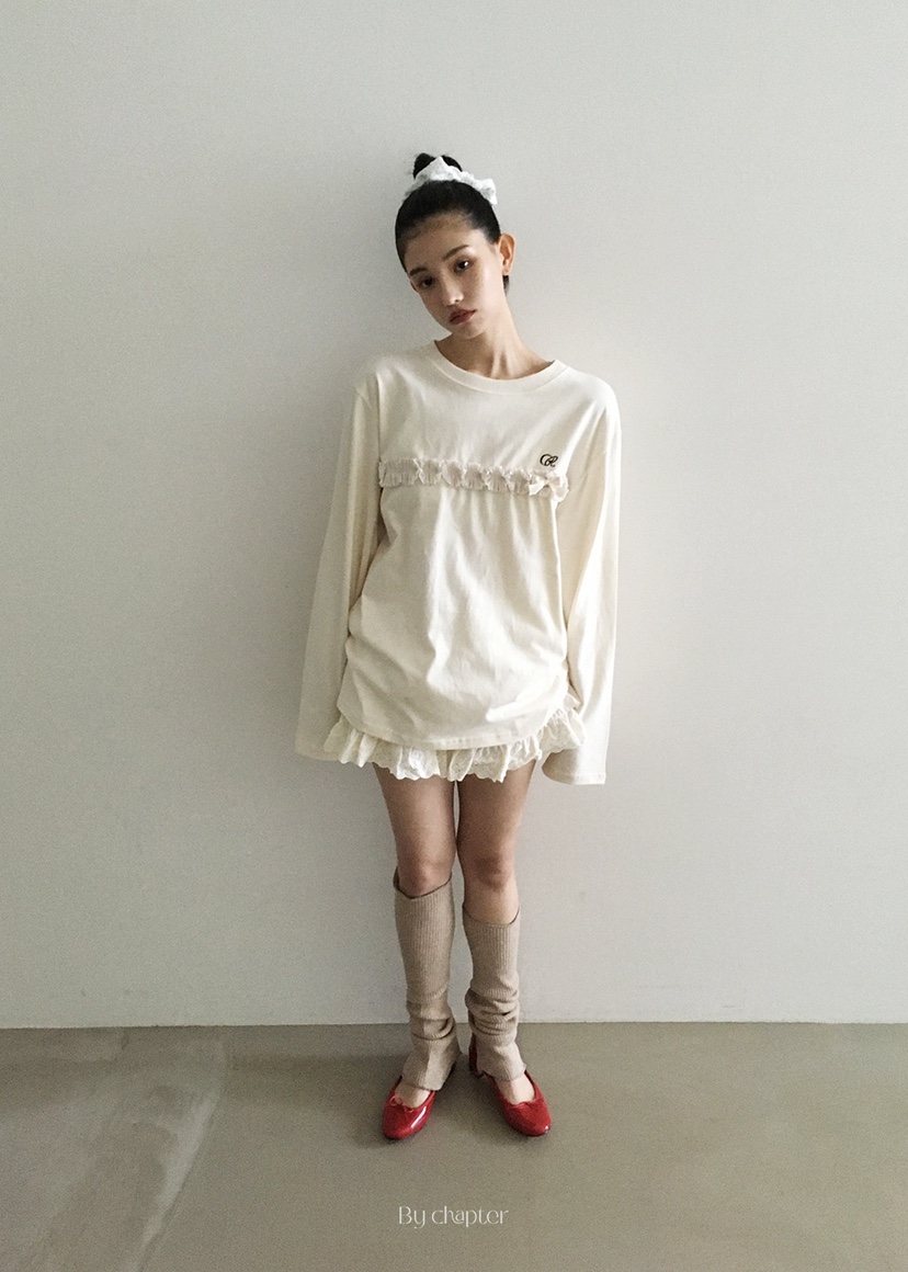 BY CHAPTER東大門㊣實拍女士新款休閑真品時尚職業長袖T恤BY Chapter長袖T恤