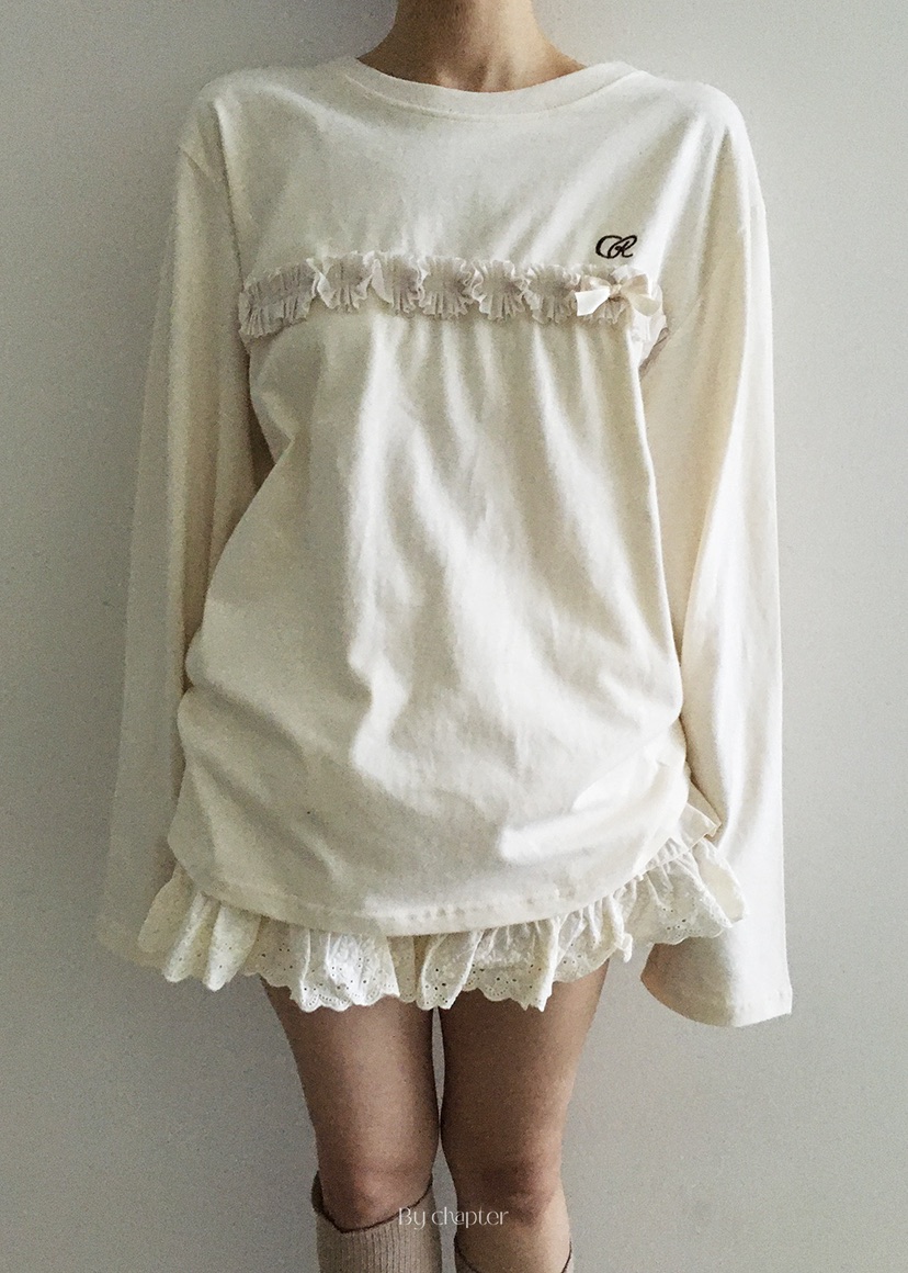 BY CHAPTER東大門㊣實拍女士新款休閑真品時尚職業長袖T恤BY Chapter長袖T恤圖色2