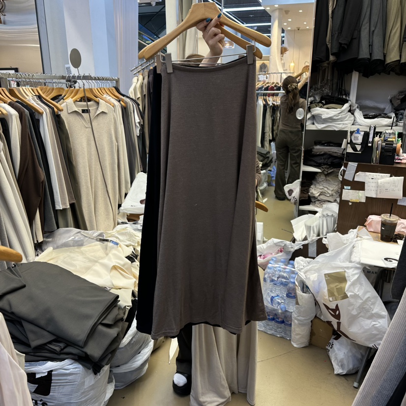 SANS韓國代購㊣女士新款人氣職業25秋冬真品時尚休閑推薦長裙SANS長裙圖色2