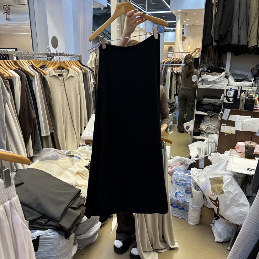 SANS韓國代購㊣女士新款人氣職業25秋冬真品時尚休閑推薦長裙SANS長裙圖色3