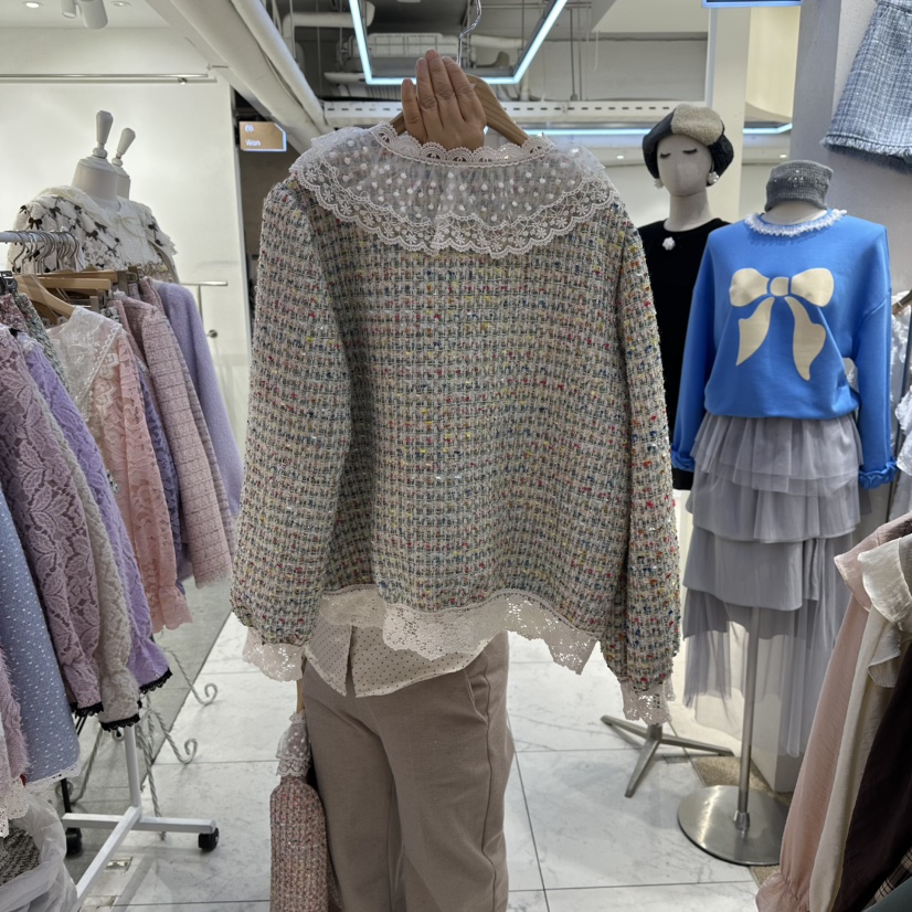 MS韓國直郵㊣女裝新品熱賣人氣推薦真品時尚職業休閑25秋冬夾克MS夾克