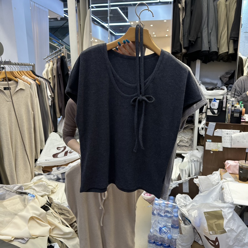 SANS東大門㊣直郵女裝新品真品時尚推薦人氣熱賣25秋冬T恤假兩件SANST恤圖色3