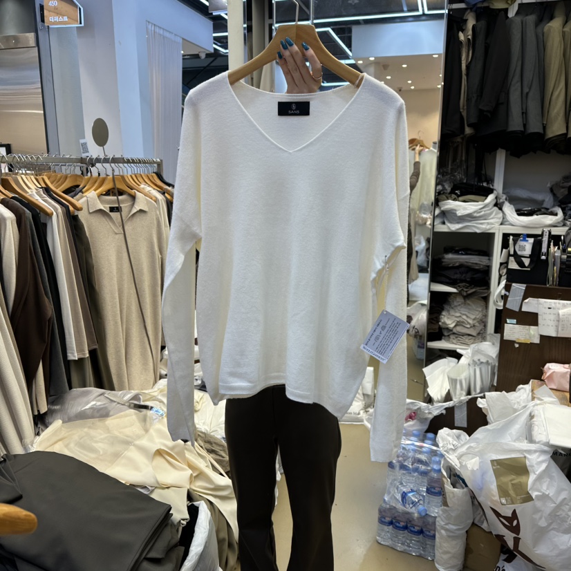 SANS韓國代購㊣女裝新款休閑職業真品25秋冬熱賣推薦針織衫SANS針織衫