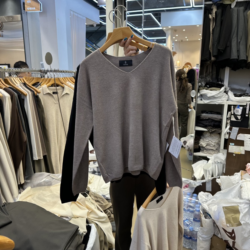 SANS韓國代購㊣女裝新款休閑職業真品25秋冬熱賣推薦針織衫SANS針織衫圖色3