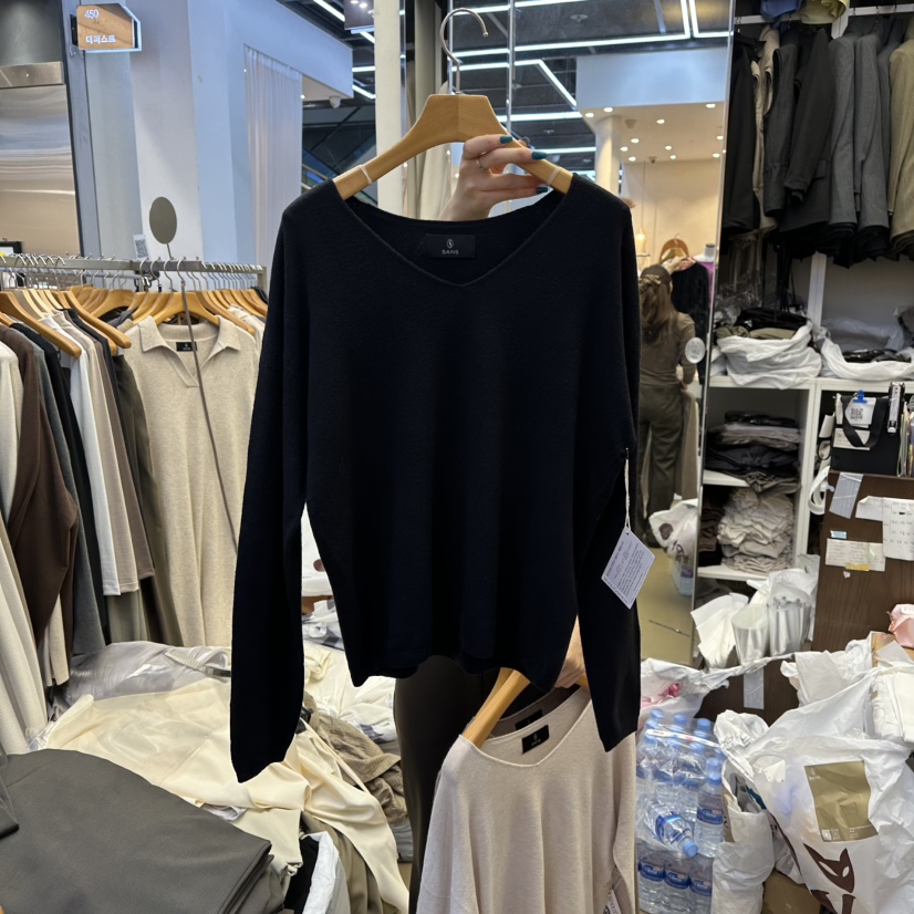 SANS韓國代購㊣女裝新款休閑職業真品25秋冬熱賣推薦針織衫SANS針織衫圖色4