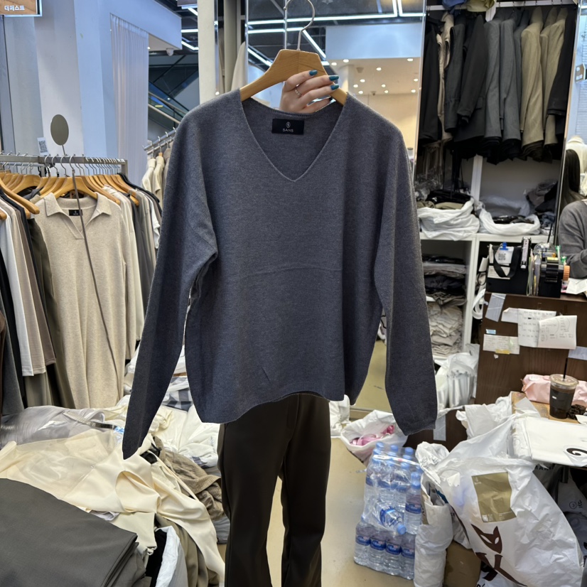 SANS韓國代購㊣女裝新款休閑職業真品25秋冬熱賣推薦針織衫SANS針織衫圖色5