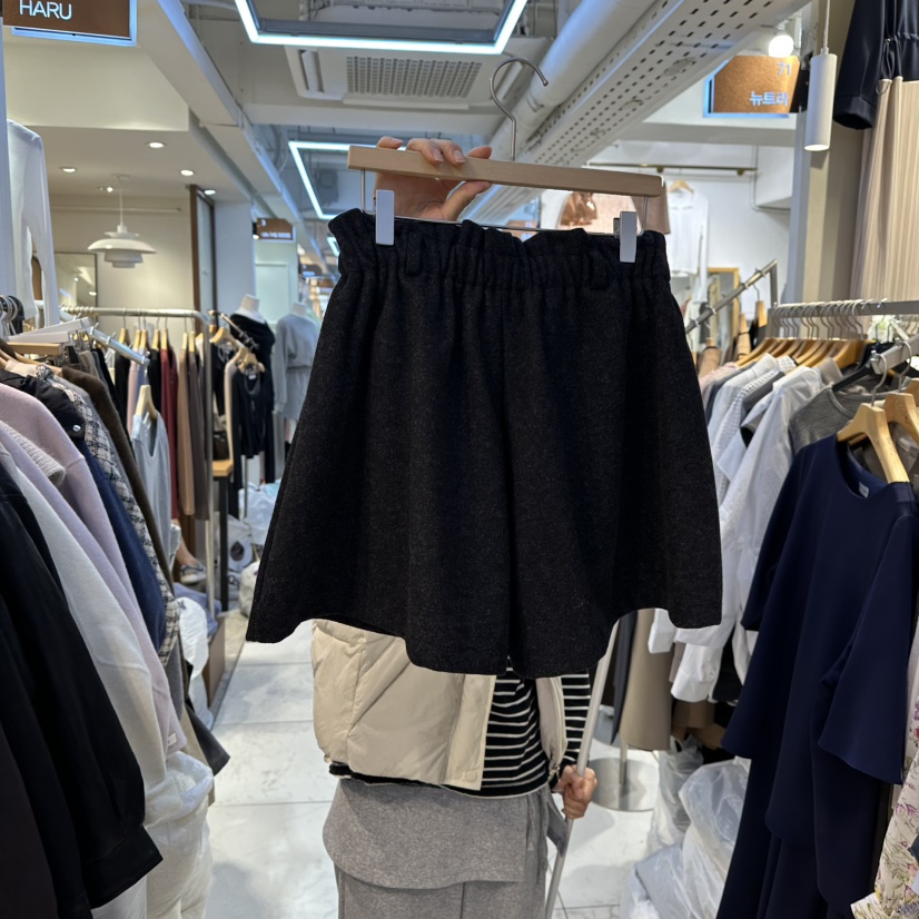 HARU韓國代購㊣女裝新品休閑真品人氣25秋冬職業推薦短褲羊毛HARU-Q短褲