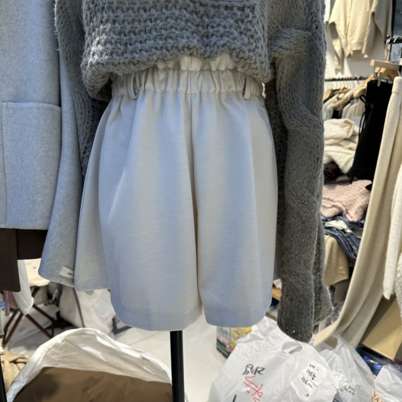 HARU韓國代購㊣女裝新品休閑真品人氣25秋冬職業推薦短褲羊毛HARU-Q短褲圖色1