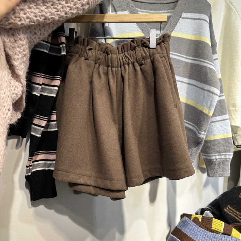 HARU韓國代購㊣女裝新品休閑真品人氣25秋冬職業推薦短褲羊毛HARU-Q短褲圖色2
