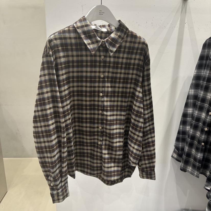 THE SECOND GROW東大門㊣代購女士新品職業襯衫蕾絲衫格紋THE SECOND GROW襯衫/蕾絲衫圖色3