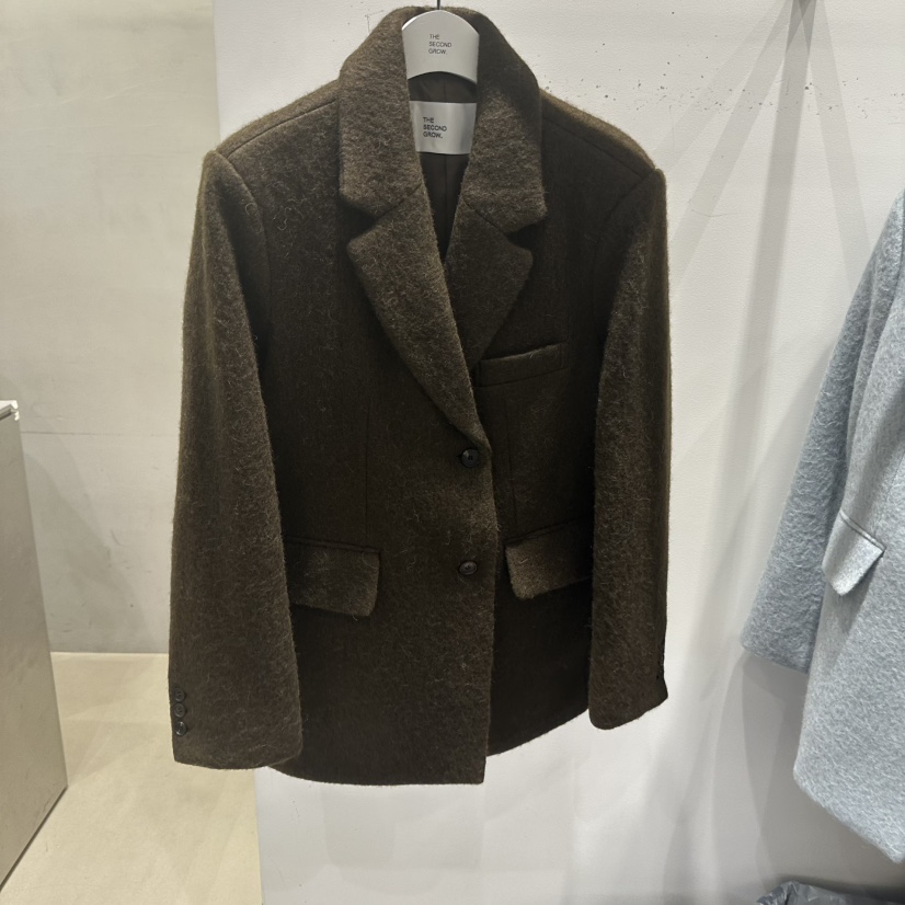 THE SECOND GROW東大門㊣代購女士新品職業真品時尚夾克羊駝THE SECOND GROW夾克圖色3