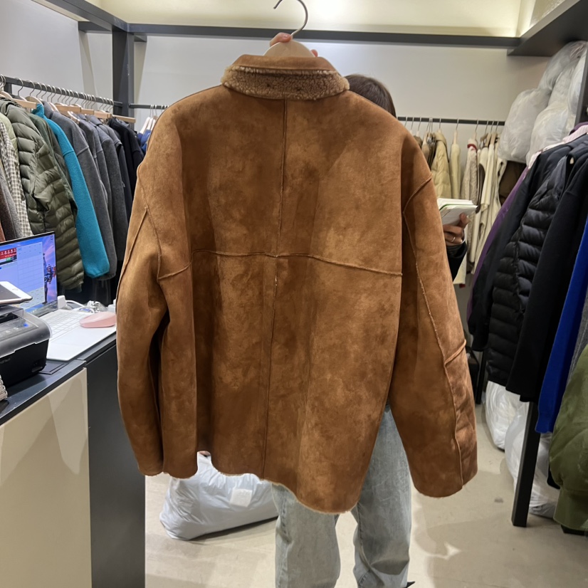 SELF SERVICE東大門㊣直郵女裝新款真品職業推薦短款大衣羊毛SELF SERVICE短款大衣