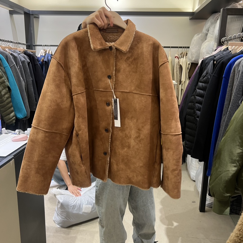 SELF SERVICE東大門㊣直郵女裝新款真品職業推薦短款大衣羊毛SELF SERVICE短款大衣