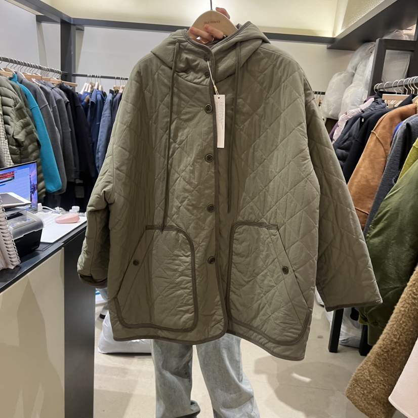 SELF SERVICE東大門㊣實拍女裝新款時尚真品休閑夾克絎縫棉SELF SERVICE夾克圖色2