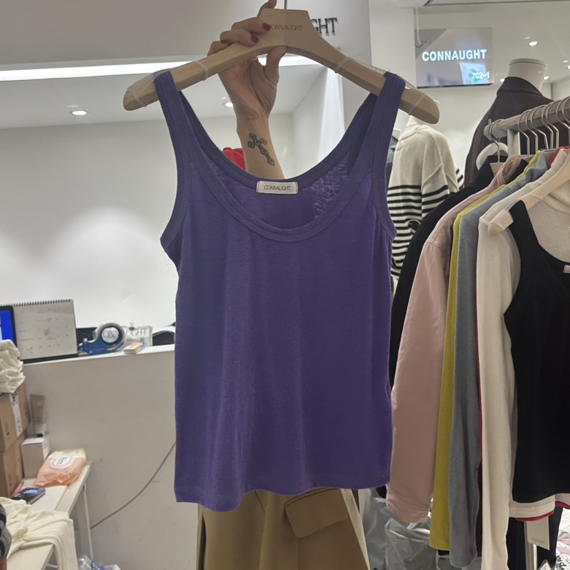 DAILYJUD韓國代購㊣女裝新品時尚人氣推薦熱賣吊帶背心安哥拉CONNAUGHT吊帶/背心圖色3