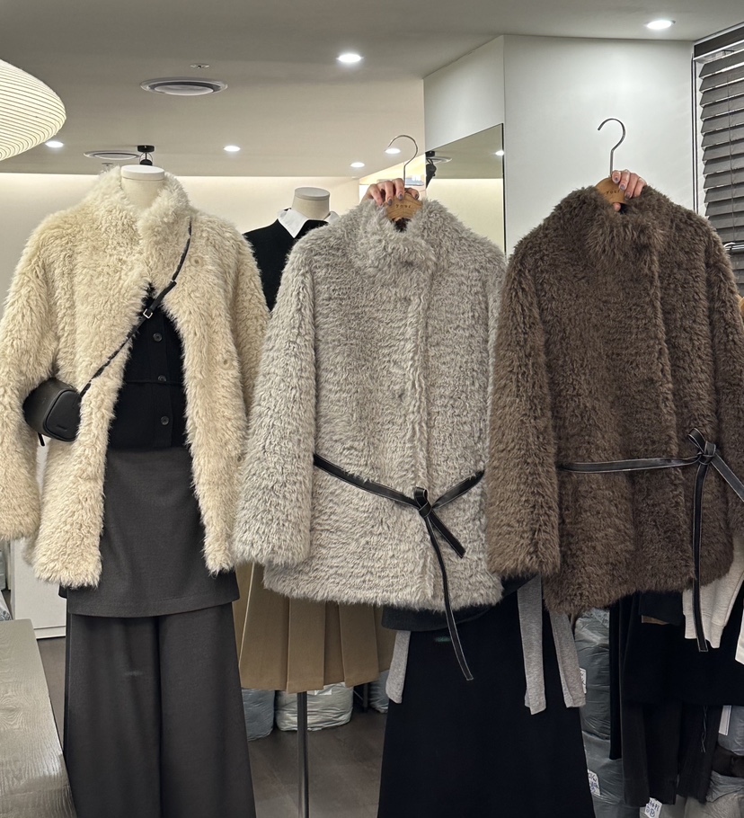 YOUR-P韓國代購㊣女士新款真品推薦人氣熱賣短款大衣不含腰帶YOUR-P短款大衣