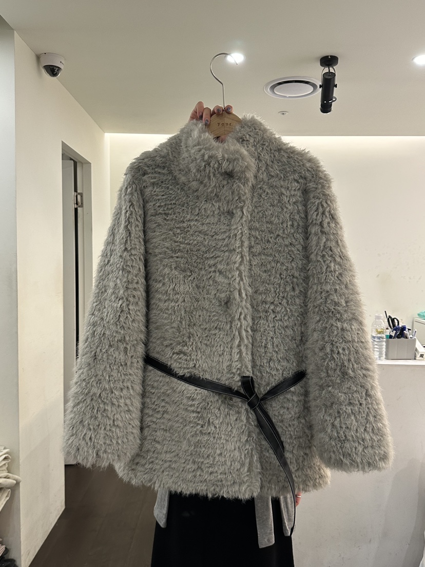 YOUR-P韓國代購㊣女士新款真品推薦人氣熱賣短款大衣不含腰帶YOUR-P短款大衣