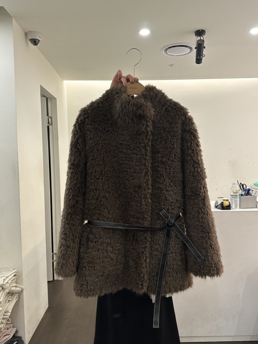 YOUR-P韓國代購㊣女士新款真品推薦人氣熱賣短款大衣不含腰帶YOUR-P短款大衣圖色2