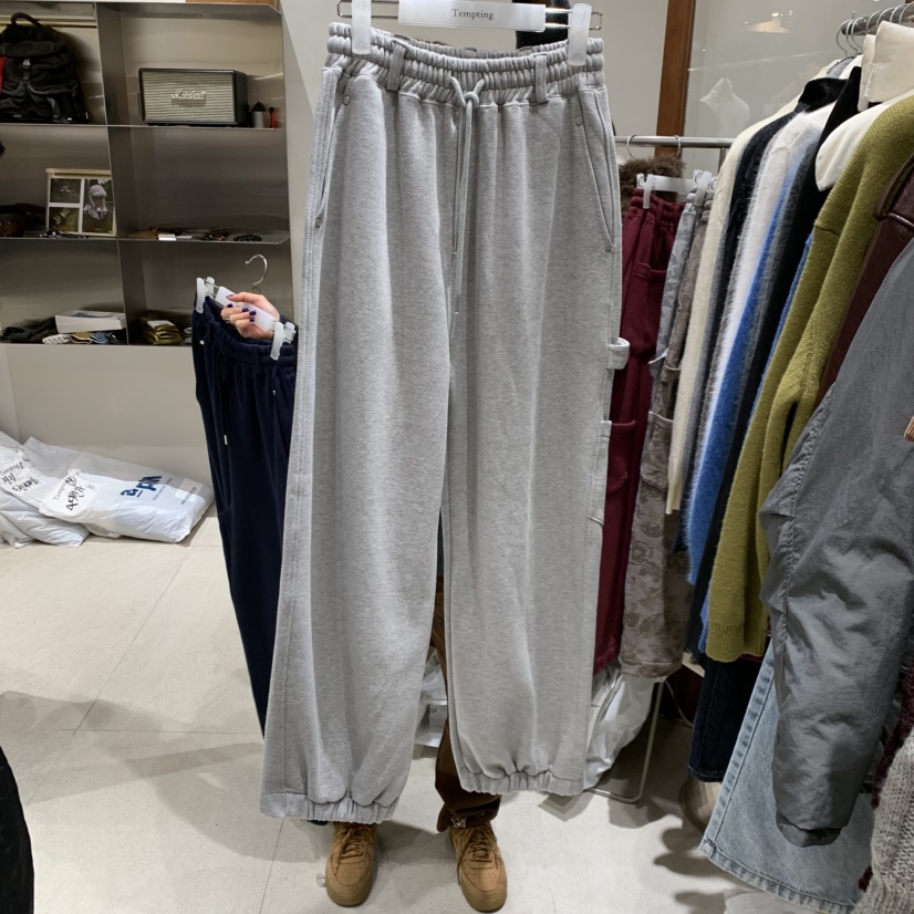 TEMPTING東大門㊣代購女裝新品25秋冬職業人氣熱賣休閑褲加絨TEMPTING休閑褲圖色3