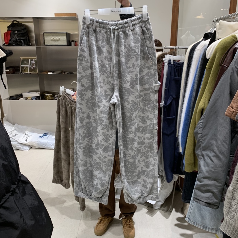 TEMPTING東大門㊣代購女裝新品25秋冬職業人氣熱賣休閑褲加絨TEMPTING休閑褲圖色4