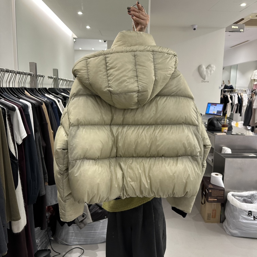 DIARRA東大門㊣實拍女裝新款休閑真品25秋冬短款羽絨服連帽絨DIARRA短款羽絨服