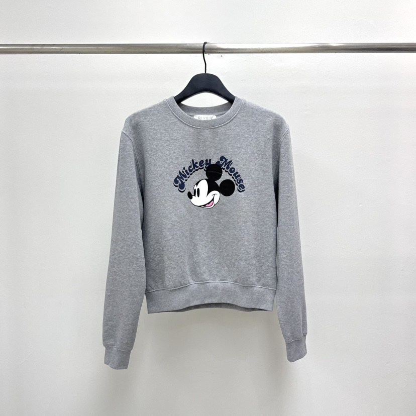 RIVER東大門㊣直郵女裝新品推薦熱賣25秋冬真品職業衛衣加絨WATER/RIVER衛衣圖色2