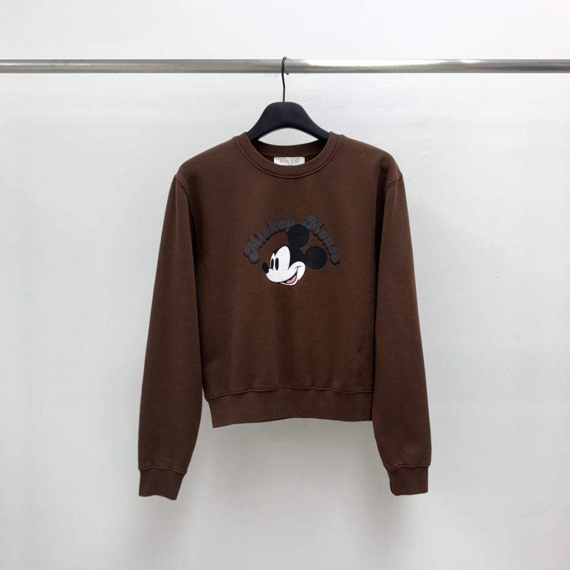 RIVER東大門㊣直郵女裝新品推薦熱賣25秋冬真品職業衛衣加絨WATER/RIVER衛衣圖色3