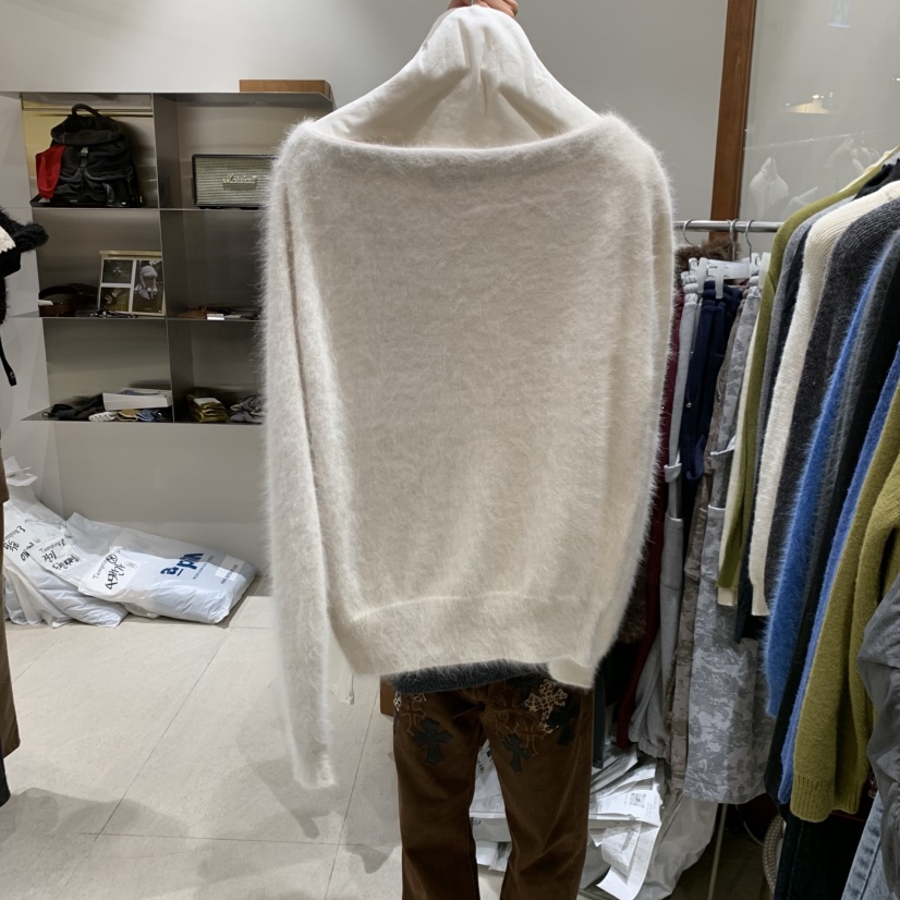 TEMPTING東大門㊣實拍女士新款時尚休閑真品職業針織衫安哥拉TEMPTING針織衫圖色3