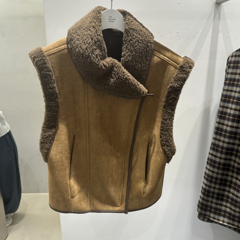 THE SECOND GROW東大門㊣代購女士新款25秋冬時尚熱賣馬甲THE SECOND GROW馬甲圖色1