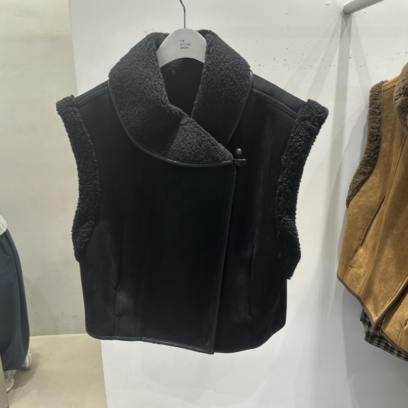 THE SECOND GROW東大門㊣代購女士新款25秋冬時尚熱賣馬甲THE SECOND GROW馬甲圖色2