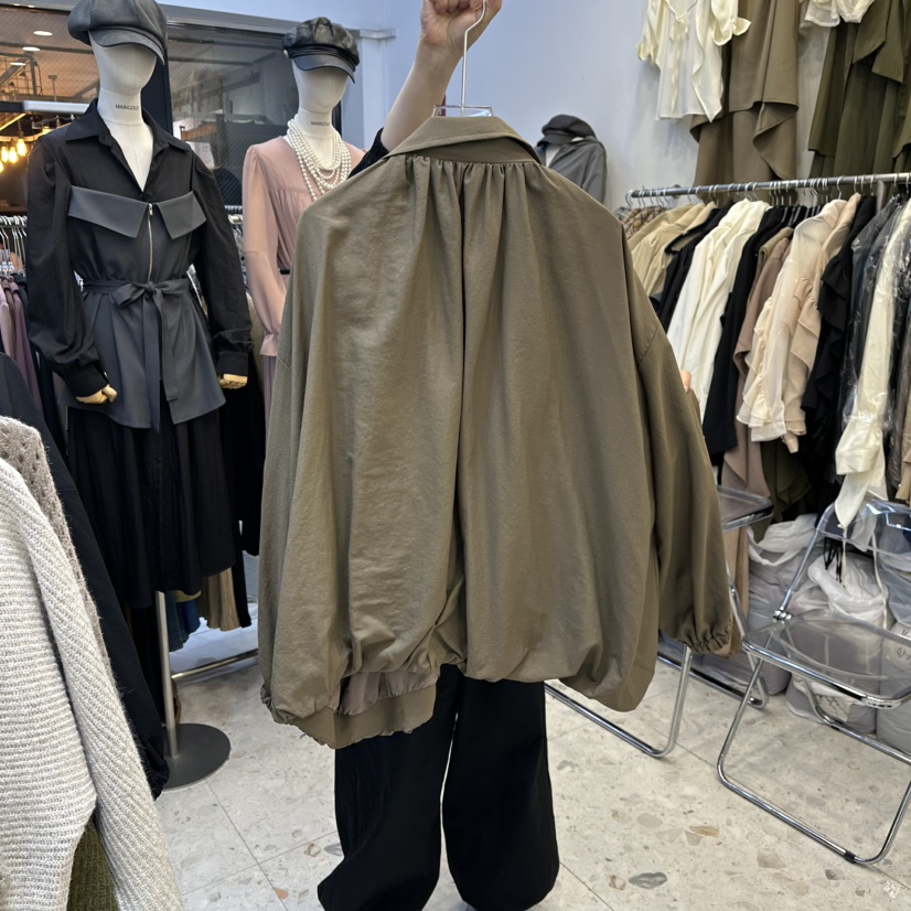 MARIGOLD東大門㊣直郵女士新品休閑熱賣職業人氣推薦夾克褶皺MARIGOLD夾克