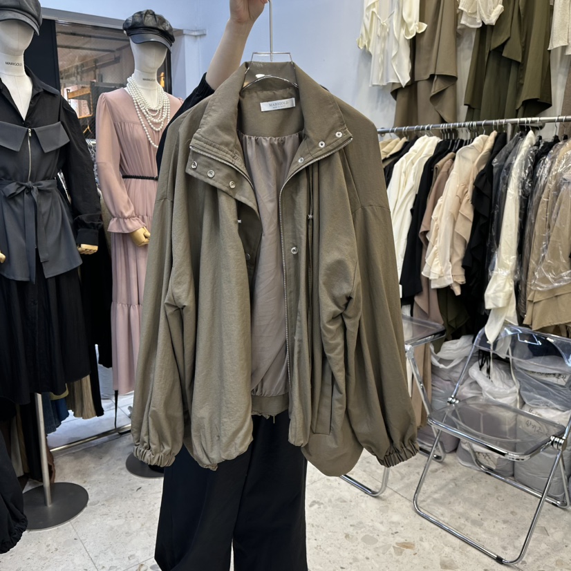 MARIGOLD東大門㊣直郵女士新品休閑熱賣職業人氣推薦夾克褶皺MARIGOLD夾克