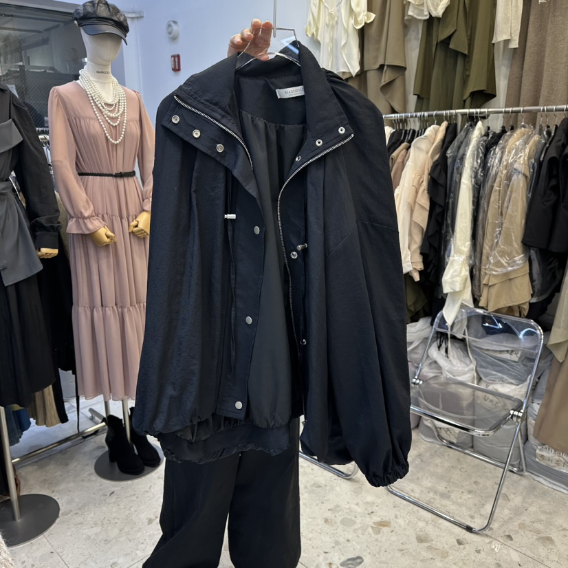 MARIGOLD東大門㊣直郵女士新品休閑熱賣職業人氣推薦夾克褶皺MARIGOLD夾克圖色2