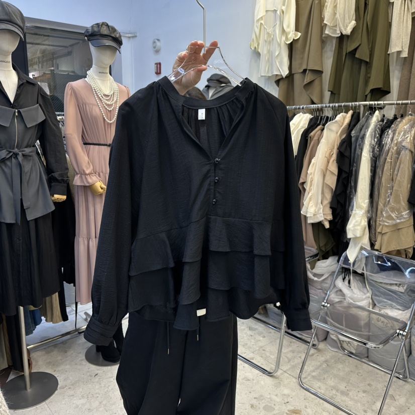 MARIGOLD東大門㊣代購女裝新款人氣推薦職業熱賣襯衫蕾絲衫MARIGOLD襯衫/蕾絲衫圖色3