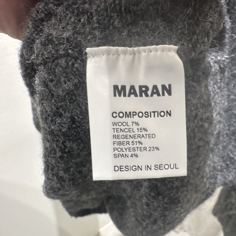 MARAN-P韓國代購㊣女裝新款推薦25秋冬真品針織衫羊毛混紡MARAN針織衫