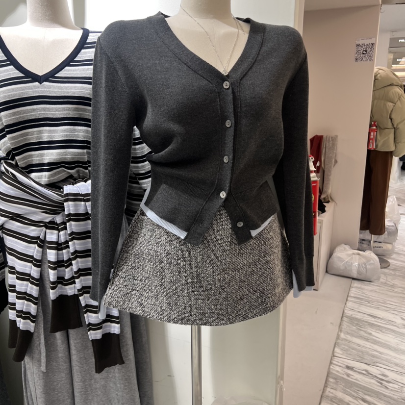 BY BOMI東大門㊣實拍女士新品熱賣推薦時尚針織衫雙排扣開衫BY BOMI針織衫圖色3