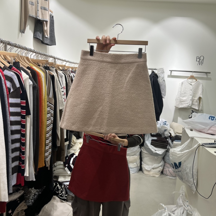 BY BOMI東大門㊣實拍女士新款熱賣時尚職業人氣25秋冬短裙BY BOMI短裙圖色2