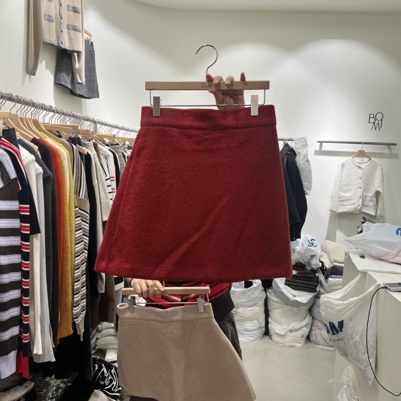 BY BOMI東大門㊣實拍女士新款熱賣時尚職業人氣25秋冬短裙BY BOMI短裙圖色3