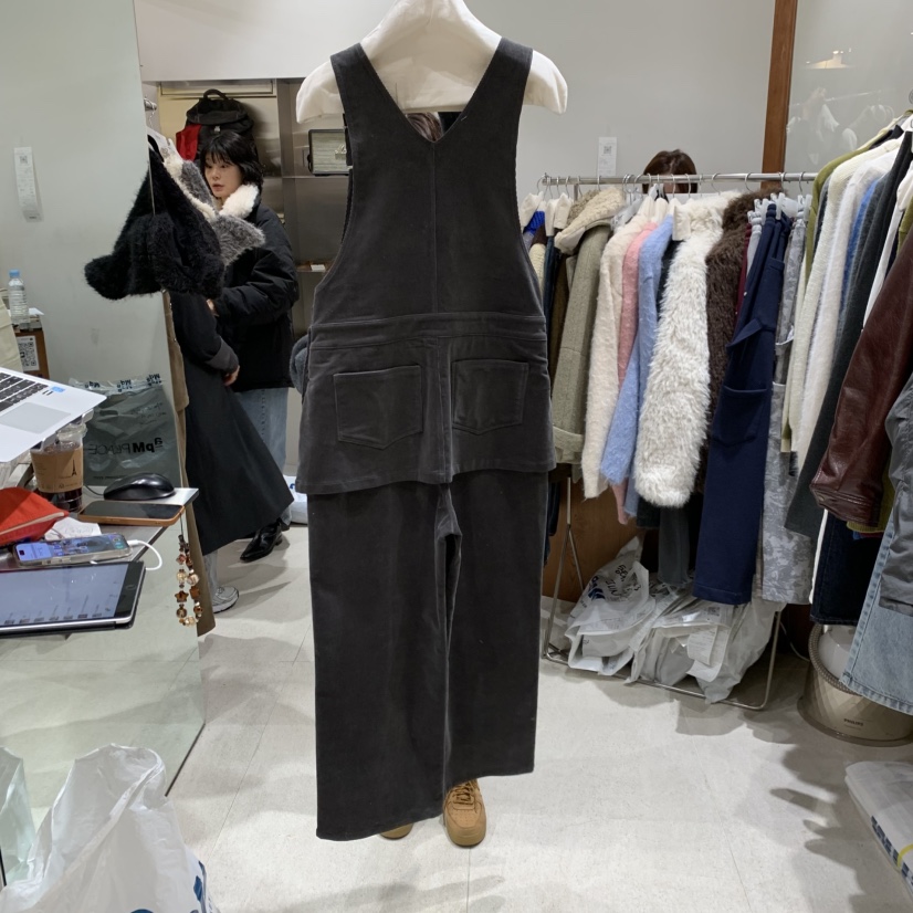 TEMPTING東大門㊣實拍女士新品熱賣真品休閑職業25秋冬背帶褲TEMPTING背帶褲