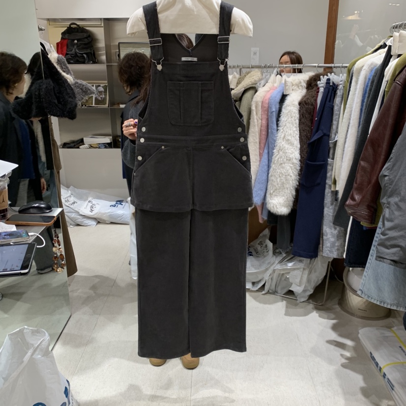 TEMPTING東大門㊣實拍女士新品熱賣真品休閑職業25秋冬背帶褲TEMPTING背帶褲圖色1