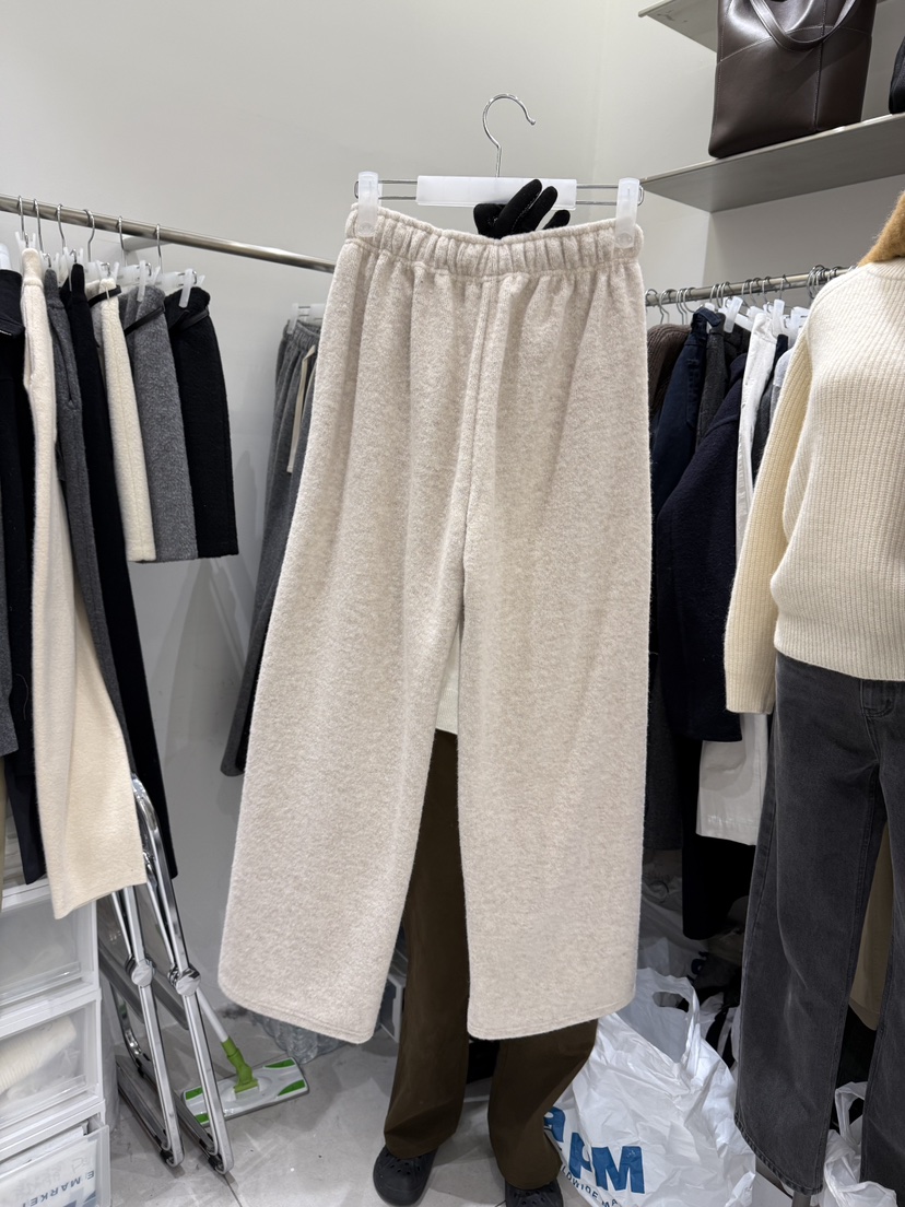 WOOD SAGE東大門㊣實拍女裝新品熱賣推薦25秋冬休閑褲羊毛WOOD SAGE休閑褲