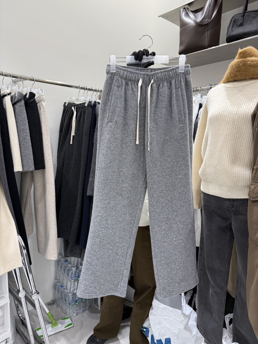 WOOD SAGE東大門㊣實拍女裝新品熱賣推薦25秋冬休閑褲羊毛WOOD SAGE休閑褲圖色2