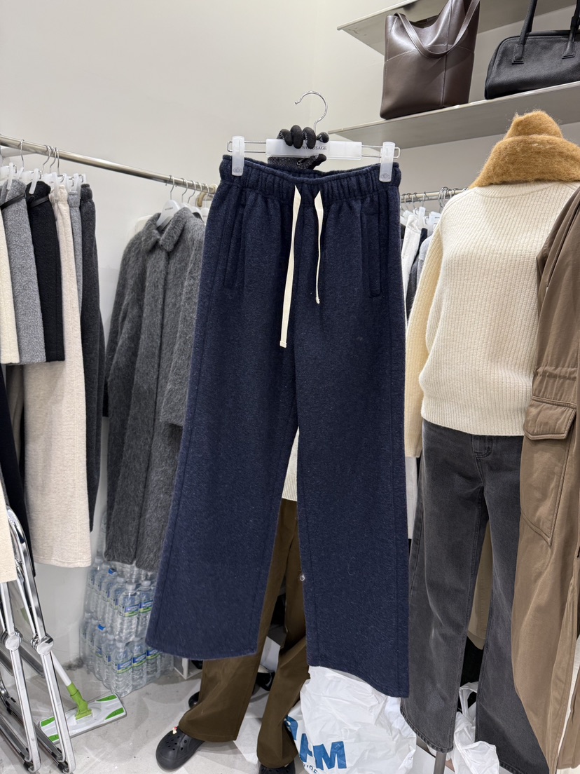 WOOD SAGE東大門㊣實拍女裝新品熱賣推薦25秋冬休閑褲羊毛WOOD SAGE休閑褲圖色4