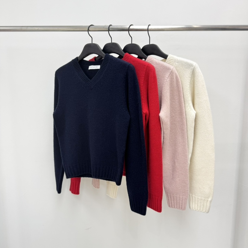 RIVER韓國代購㊣女裝新品人氣休閑推薦真品時尚25秋冬針織衫羊絨WATER/RIVER針織衫