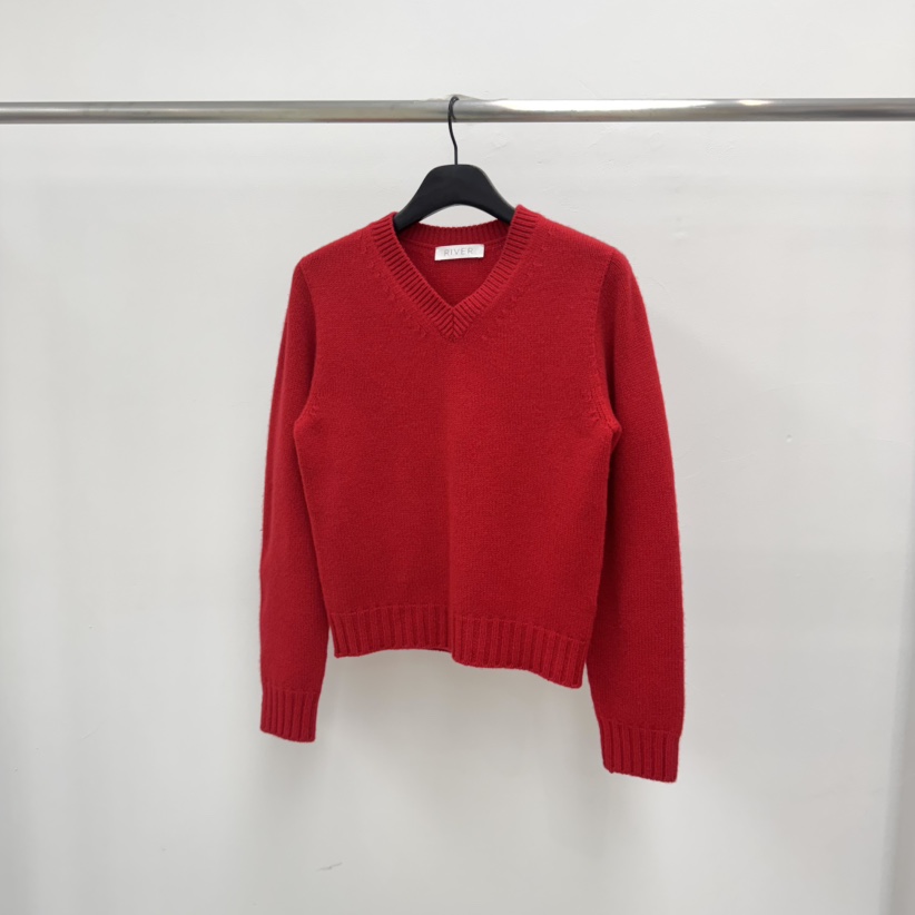 RIVER韓國代購㊣女裝新品人氣休閑推薦真品時尚25秋冬針織衫羊絨WATER/RIVER針織衫圖色1