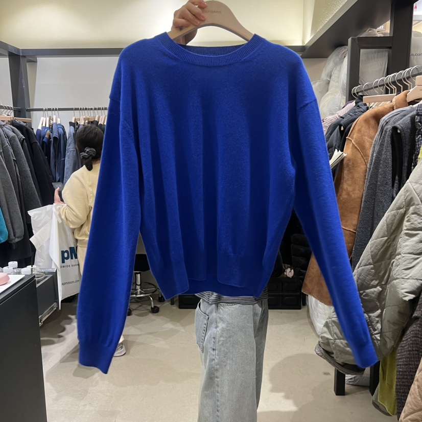 SELF SERVICE韓國直郵㊣女裝新款時尚25秋冬真品針織衫繡花SELF SERVICE針織衫